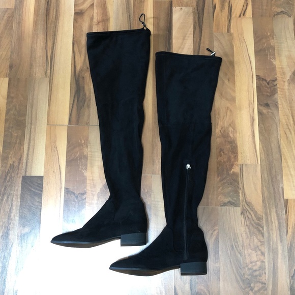 (New) DKNY Tyra Over The Knee Boots Black Women's Size 7 - Picture 1 of 9